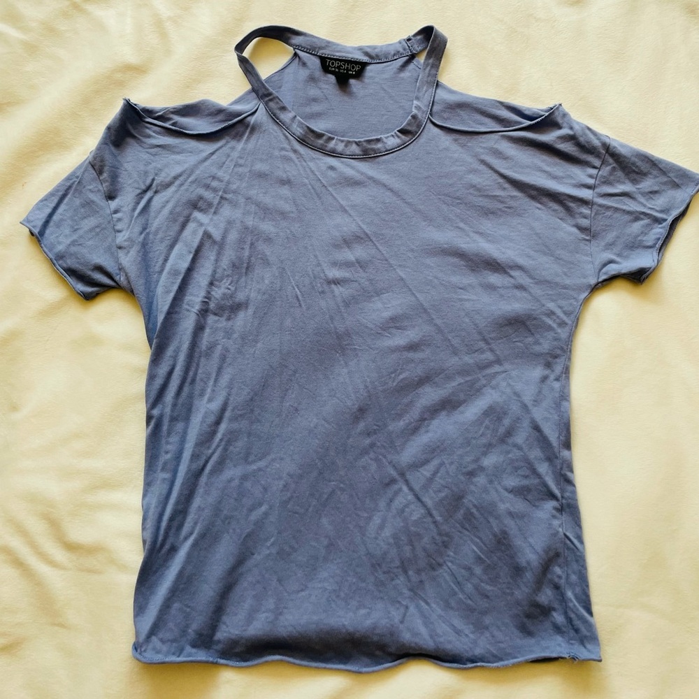 Top Shop Cold Shoulder tee shirt